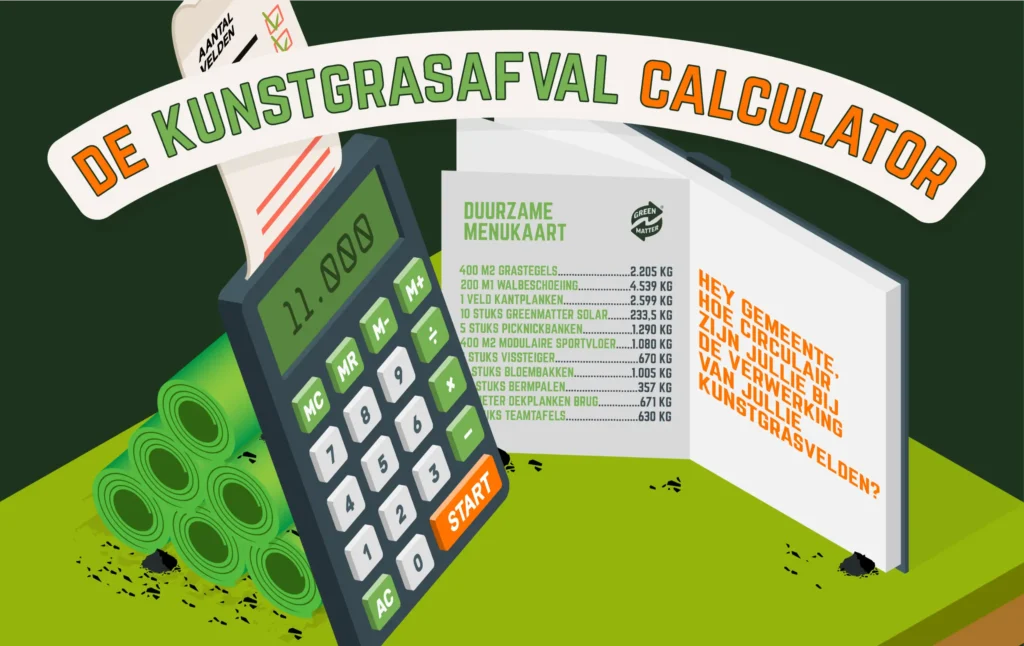 Kunstgrasafval Calculator NL nieuw